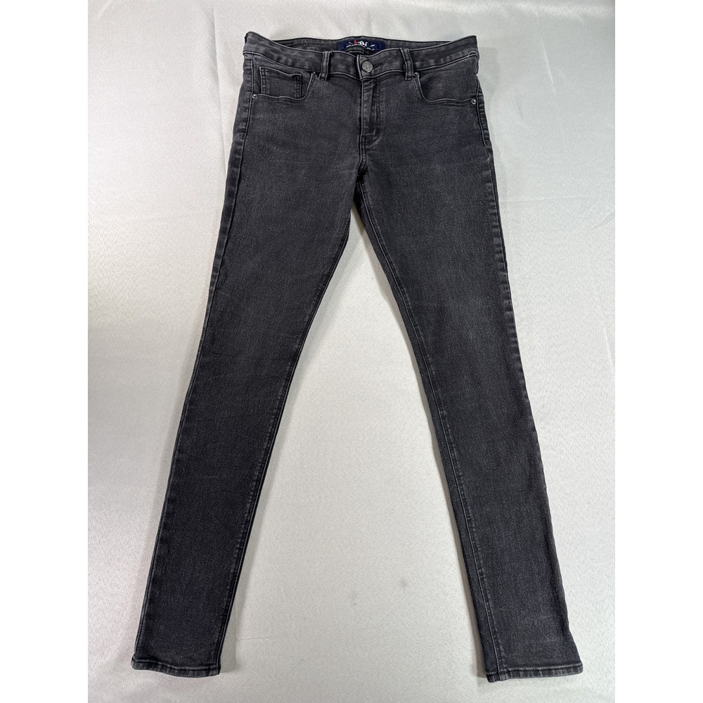 Women's Black Denim Skinny Jeans 13 Stretch Mid Rise Comfortable